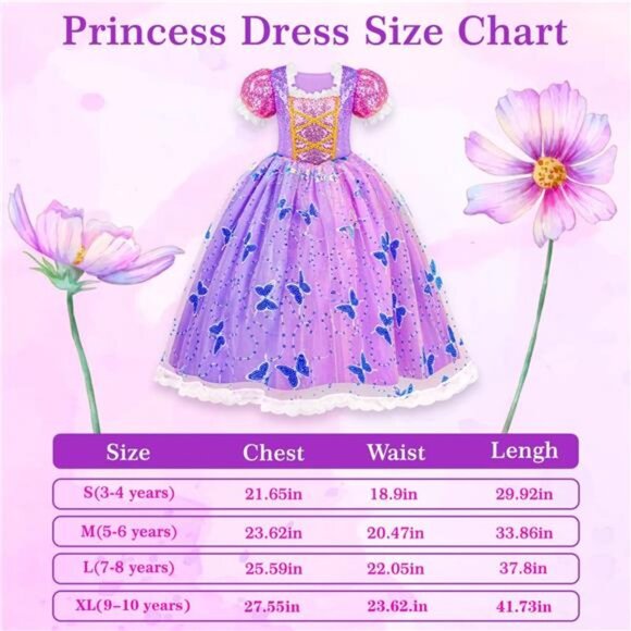 Kids Purple Princess Sofia Dresses Light Up Princess Halloween Costume for Girls - Picture 7 of 7